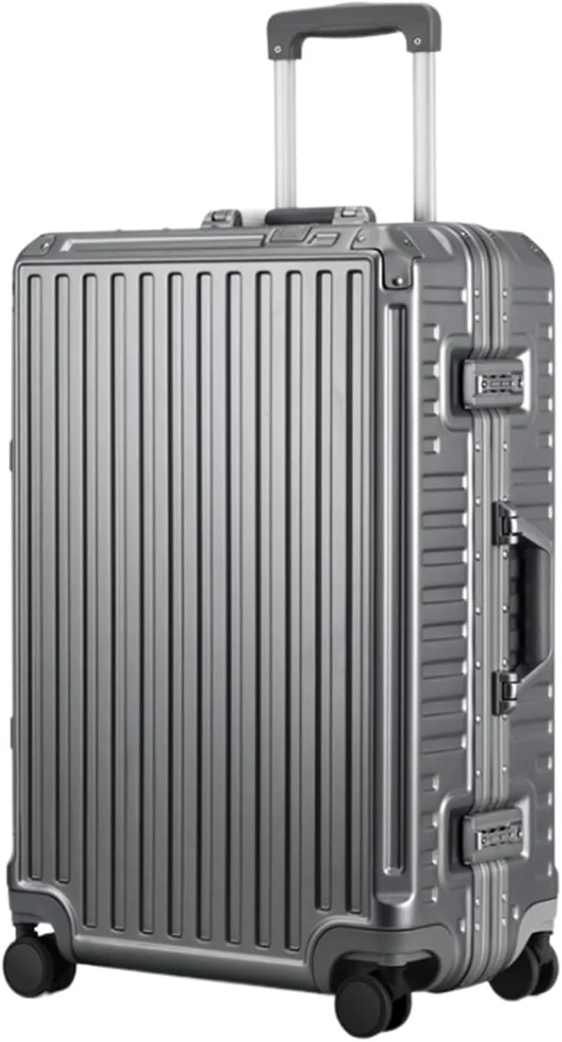 Carry-on Suitcase Luggage Hard Shell Checked Luggage With Aluminum FrameNo Zipper Suitcase With Spinner Wheels Carry-on Suitcases Carry On Luggages (Color : E, Size : 20in)