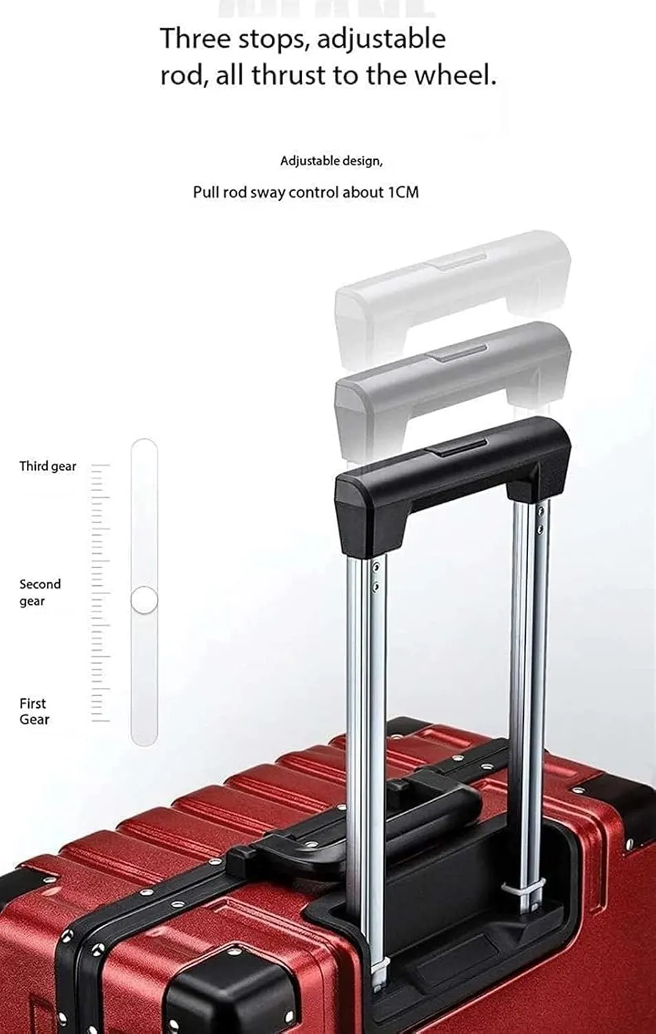 Carry-on Suitcase Luggage Hardside Luggage With TSA Lock Spinner Aluminum Frame Trolley Case Universal Wheel Carry-on Suitcases Carry On Luggages (Color : B, Size : 22 inch)
