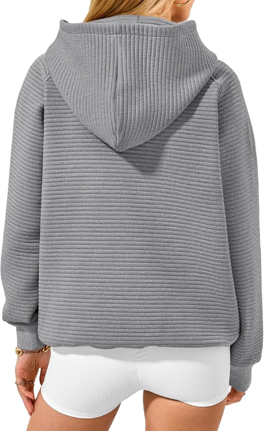 Casual Hoodies for Women Trendy Long Sleeve Sweatshirts Soild Color Oversized Hoodie Fall Pullover