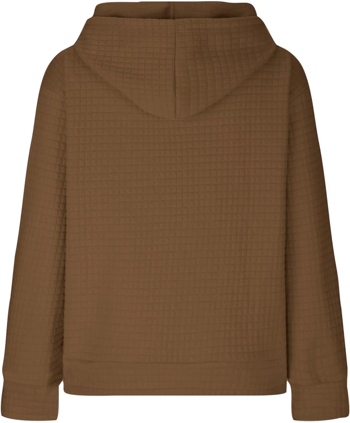 Ceboyel Womens Solid Color Cute Hoodie 2023 Waffle Knit Sweatshirts Comfort Sweater Tops Teen Girls Trendy Clothes 2023