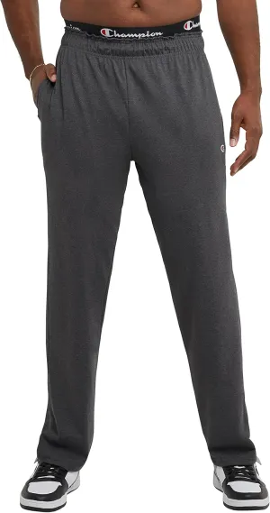 Champion Men's Pants, Lightweight Open-Hem Lounge Pants for Men, Jersey Pants (Reg. or Big & Tall)