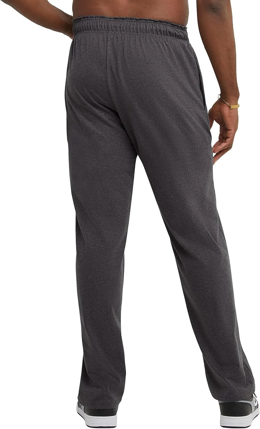 Champion Men's Pants, Lightweight Open-Hem Lounge Pants for Men, Jersey Pants (Reg. or Big & Tall)