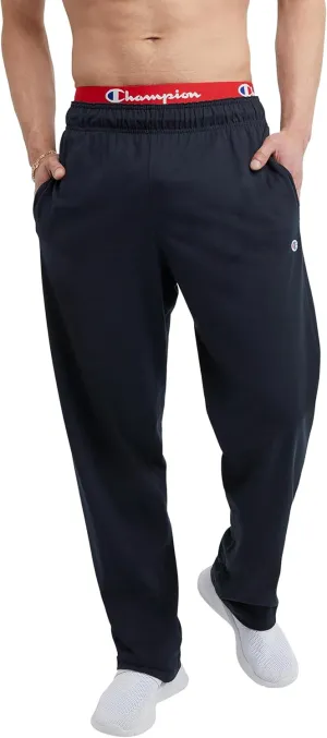Champion Men's Pants, Lightweight Open-Hem Lounge Pants for Men, Jersey Pants (Reg. or Big & Tall)