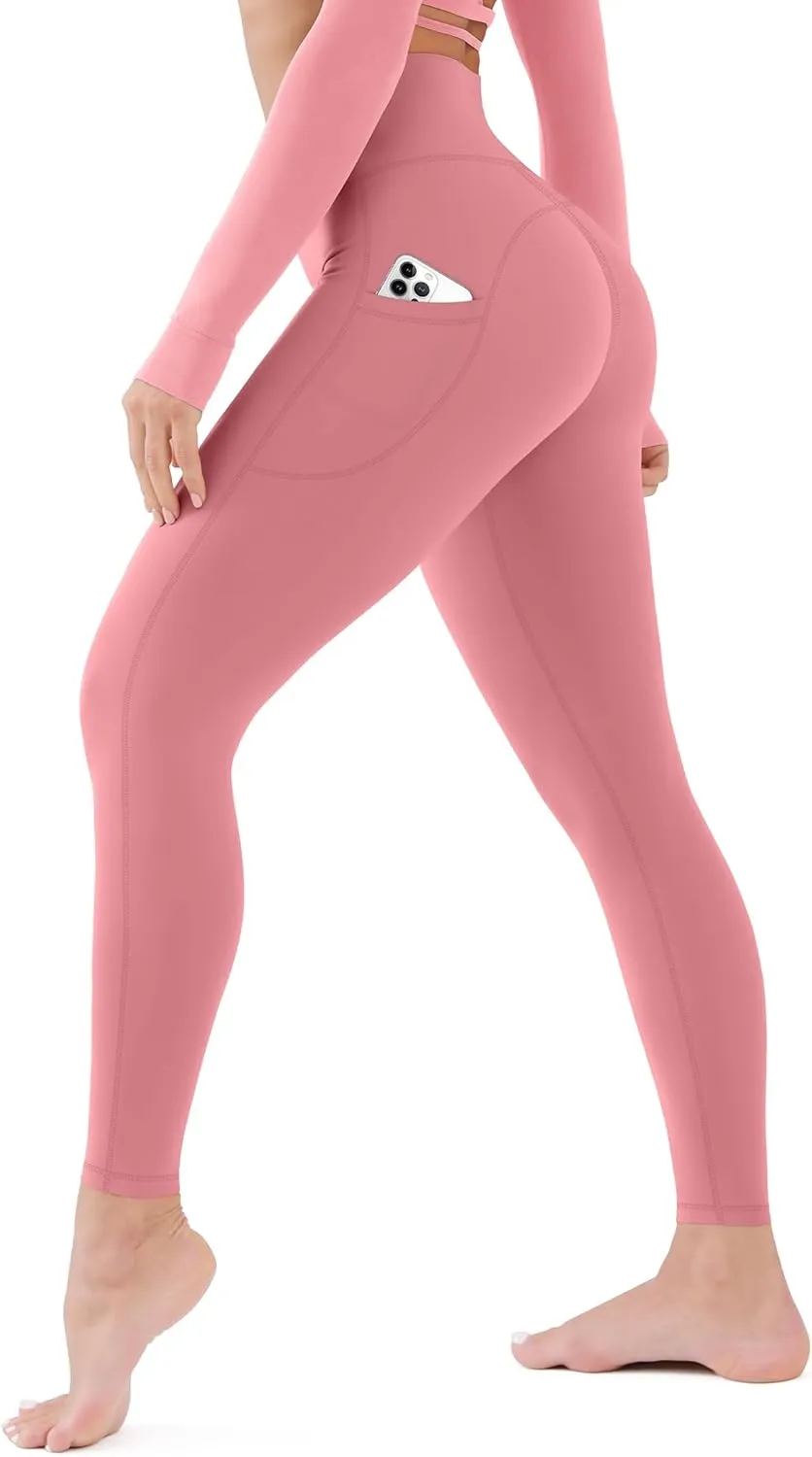 CHARMKING High Waisted Leggings for Women No Front Seam Soft Tummy Control Pants Non See Through Workout Yoga Pants