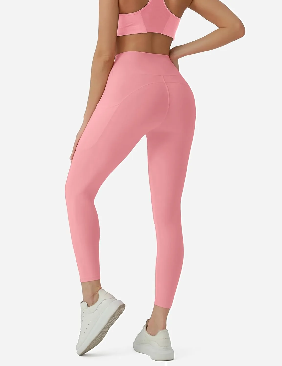 CHARMKING High Waisted Leggings for Women No Front Seam Soft Tummy Control Pants Non See Through Workout Yoga Pants