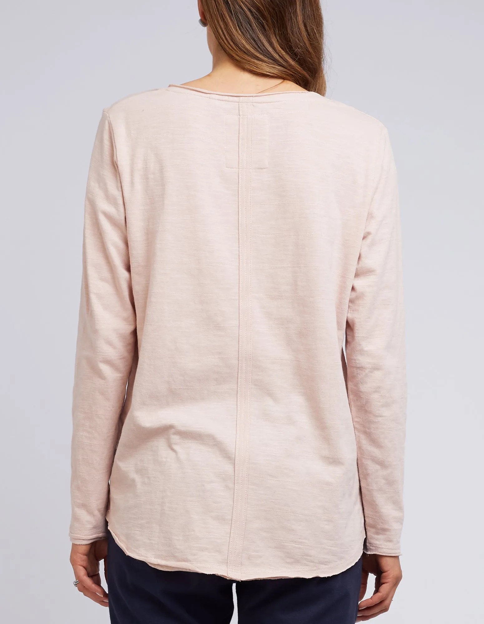 Coles Bay Henley Long Sleeve Tee - Pink