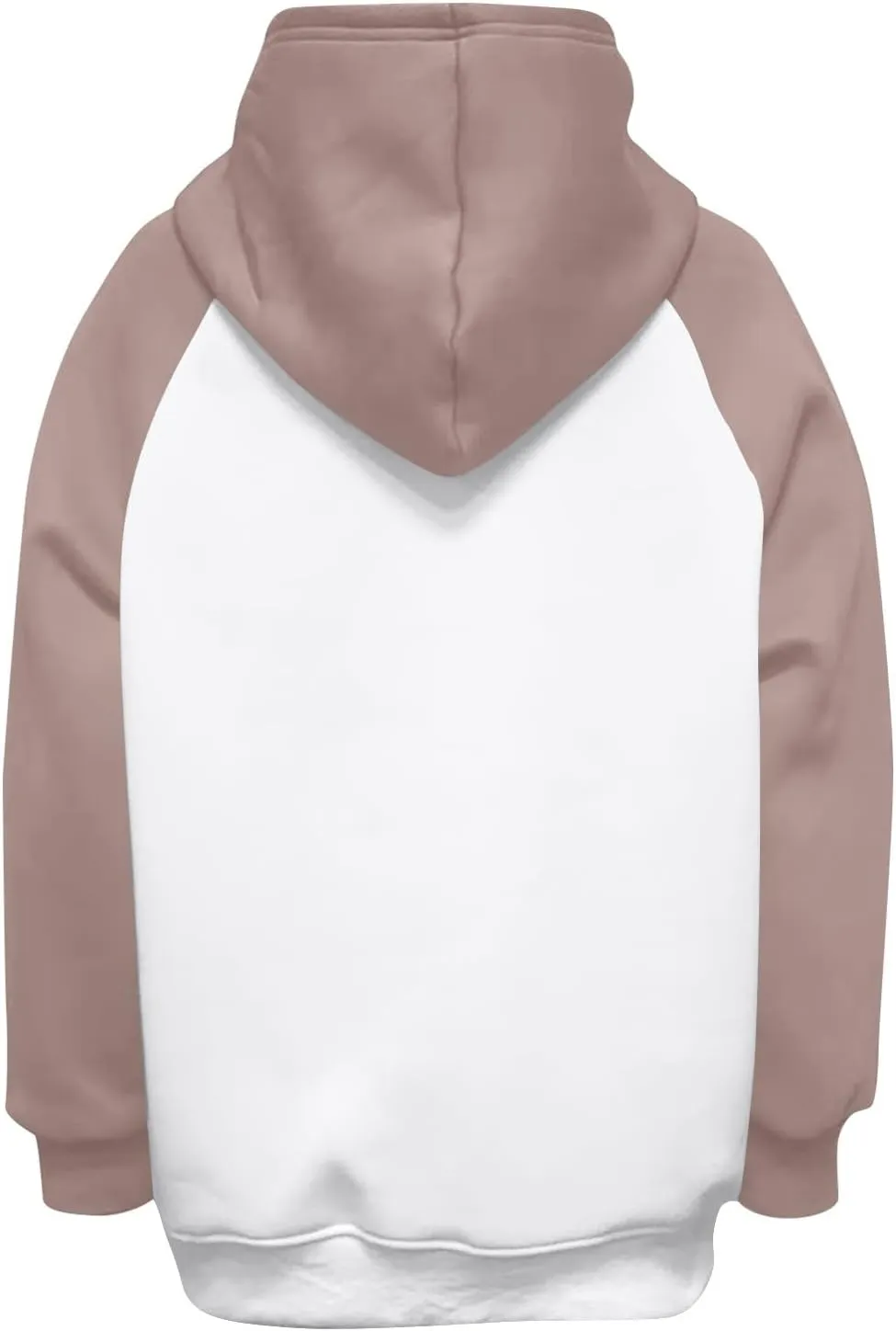 Color Block Hoodies for Women Trendy Oversized Raglan Sweatshirts Lightweight Fleece Cute Hoodies with Pockets