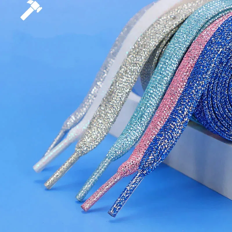 Colourful Flat Glitter Athletic Running Sneakers Shoes Boot 1 Cm Width 20 Colour Shoe Laces
