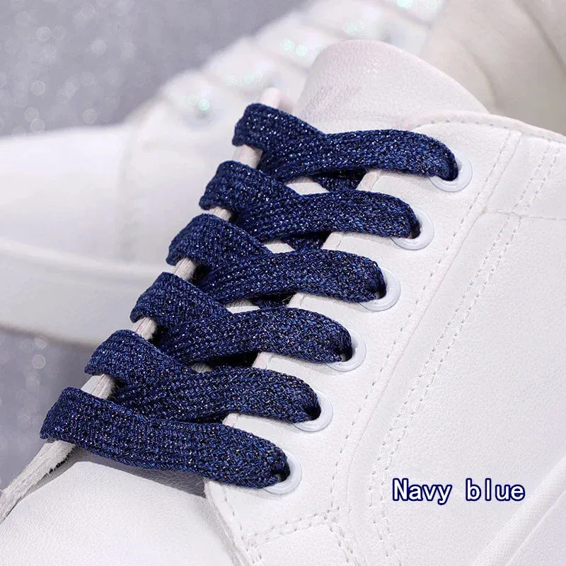 Colourful Flat Glitter Athletic Running Sneakers Shoes Boot 1 Cm Width 20 Colour Shoe Laces