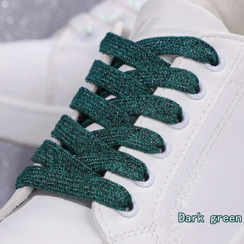 Colourful Flat Glitter Athletic Running Sneakers Shoes Boot 1 Cm Width 20 Colour Shoe Laces