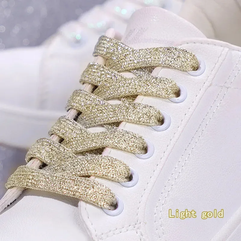 Colourful Flat Glitter Athletic Running Sneakers Shoes Boot 1 Cm Width 20 Colour Shoe Laces