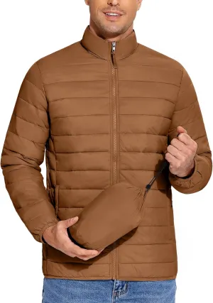 COOFANDY Mens Puffer Jacket Packable Lightweight Jackets Winter Coat Windproof Zipper Down Jacket