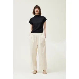 Cream Corduroy Lantern Pants
