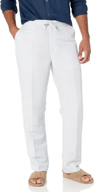 Cubavera Men's Linen-Blend Pants with Drawstring (Size Small-5x Big & Tall)