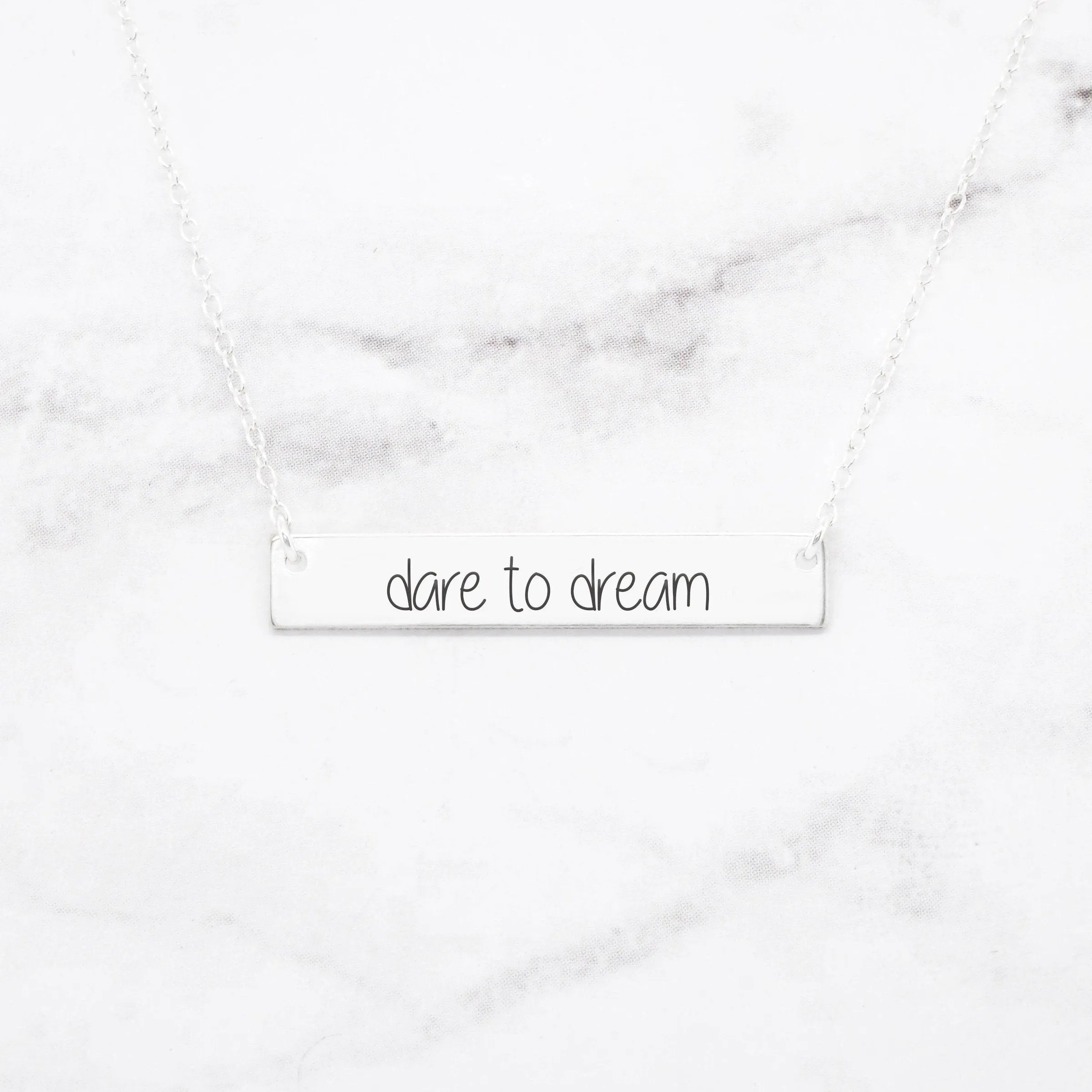 Dare to Dream - Gold Bar Necklace