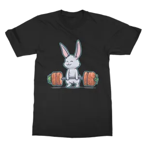 Deadlifting White Bunny T-shirt (UK)