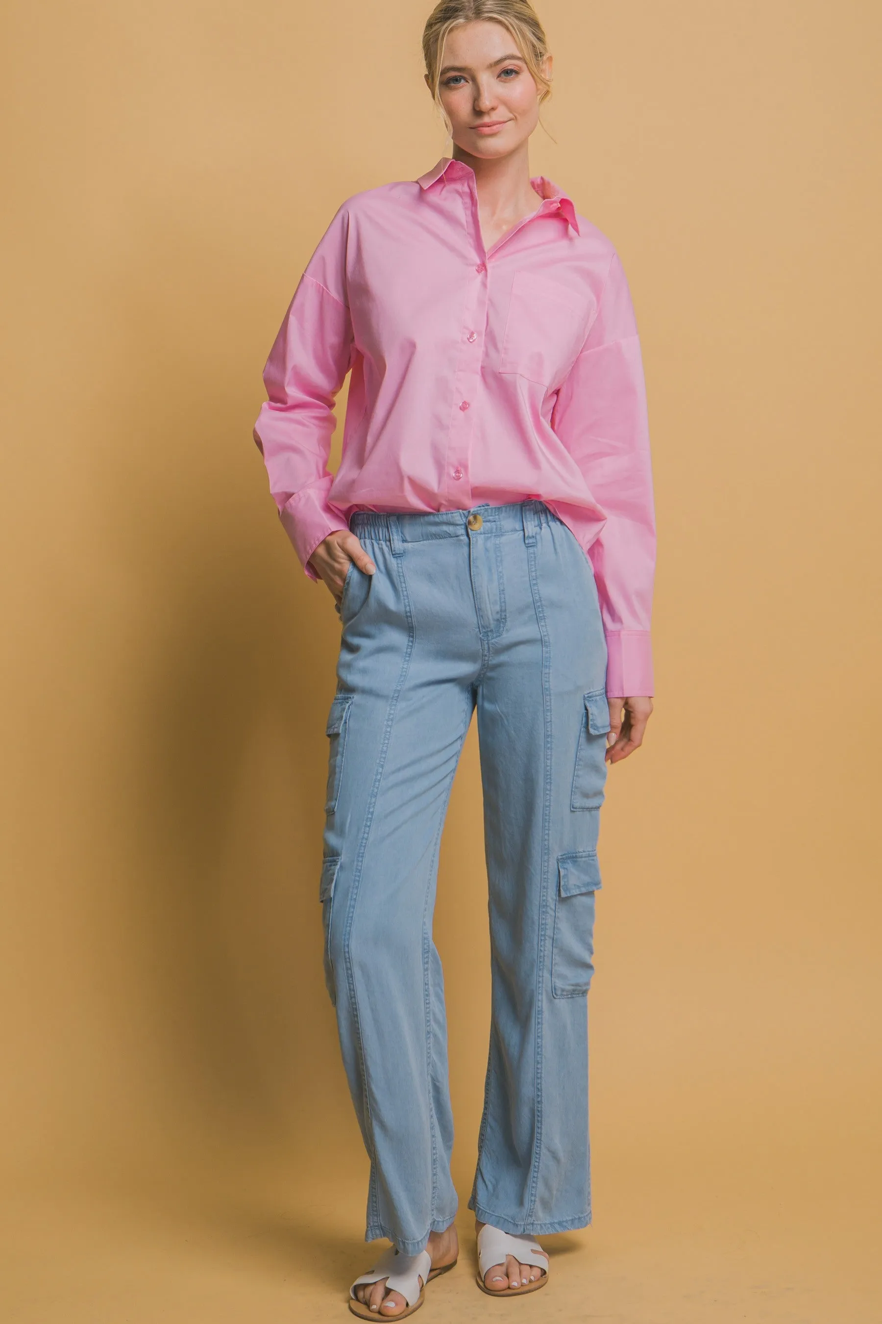 Denim Cargo Pant