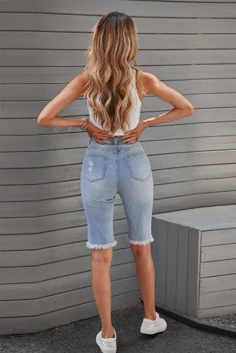 Denim shorts