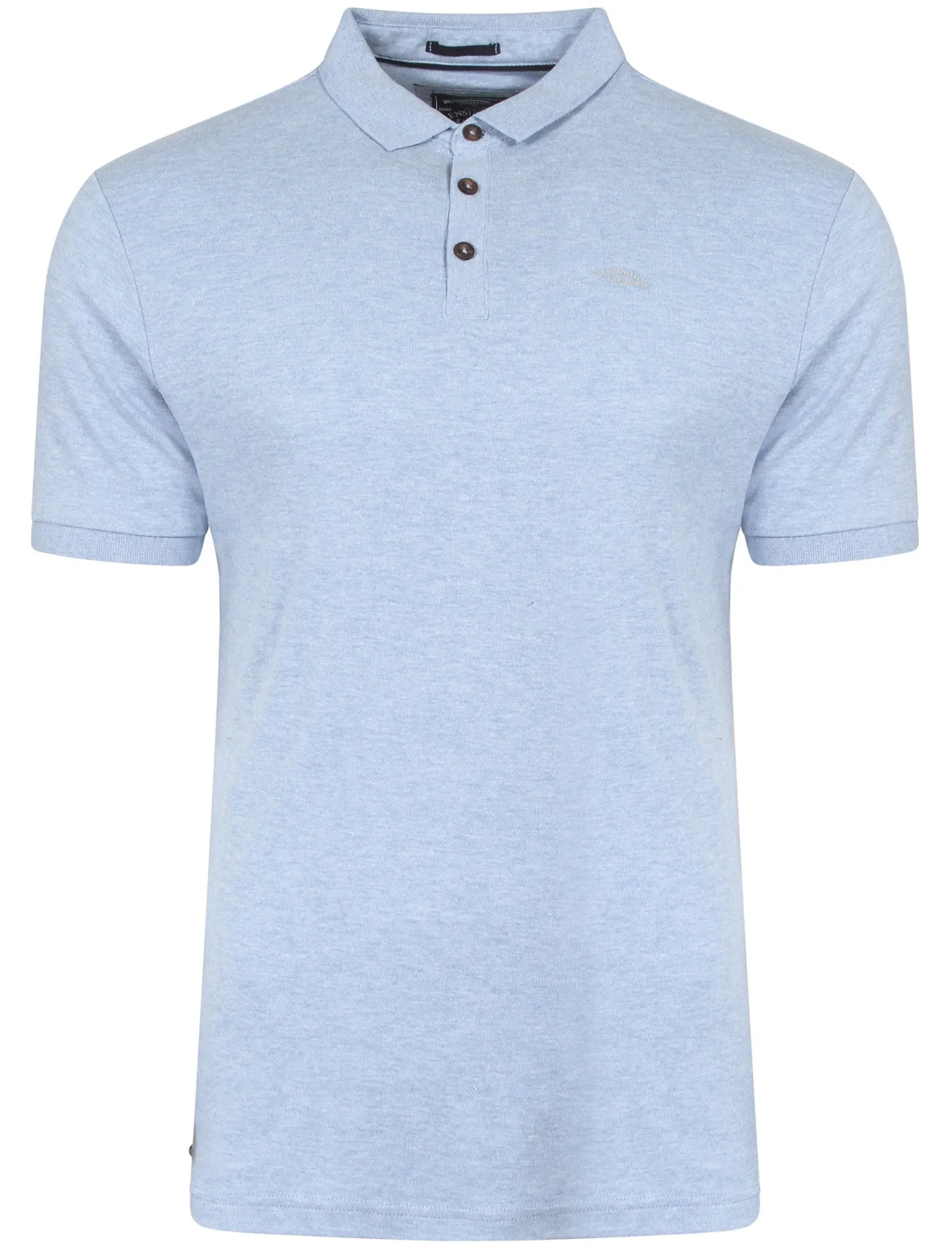 Densley Cotton Blend Polo Shirt In Placid Blue Marl - Kensington Eastside