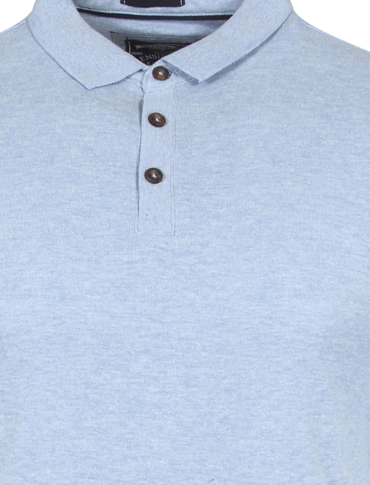 Densley Cotton Blend Polo Shirt In Placid Blue Marl - Kensington Eastside