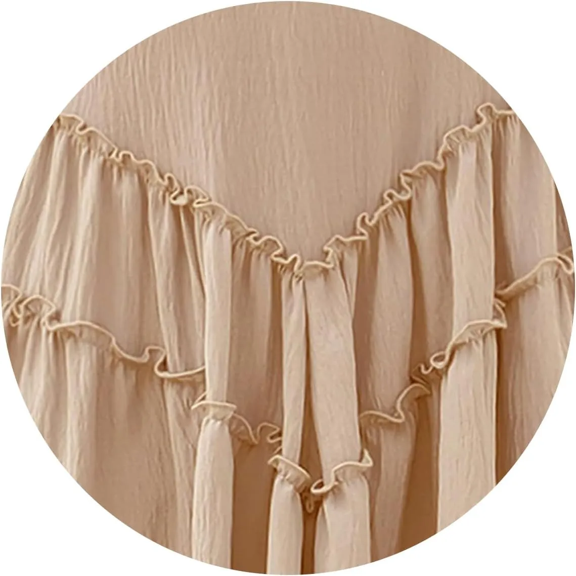 Dresses for Women Sleeveless U Neck Ruffle Dress Flowy Swing Dress High Waist Sundress Summer Beach Vacation Dresses