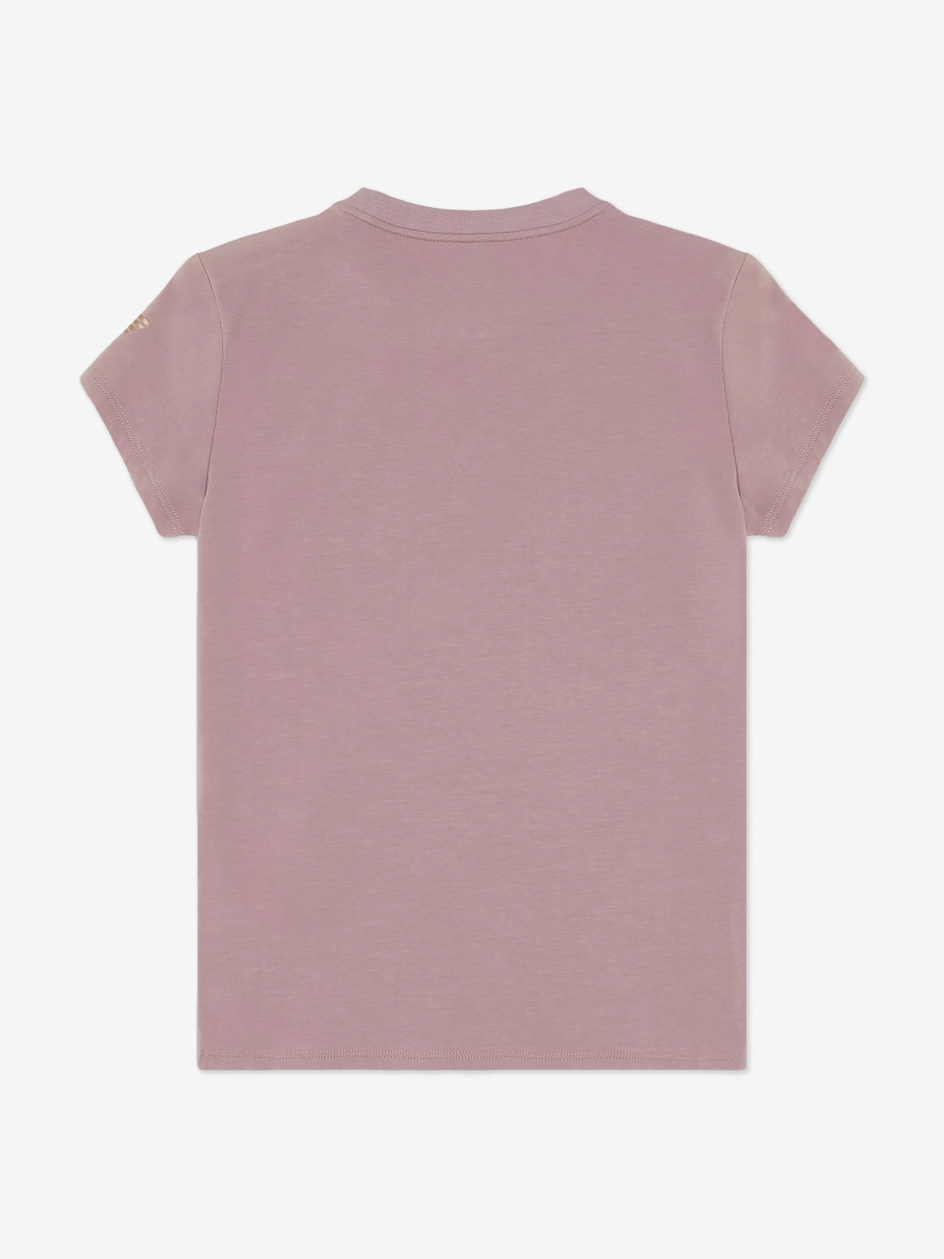 EA7 Emporio Armani Girls Logo T-Shirt in Purple