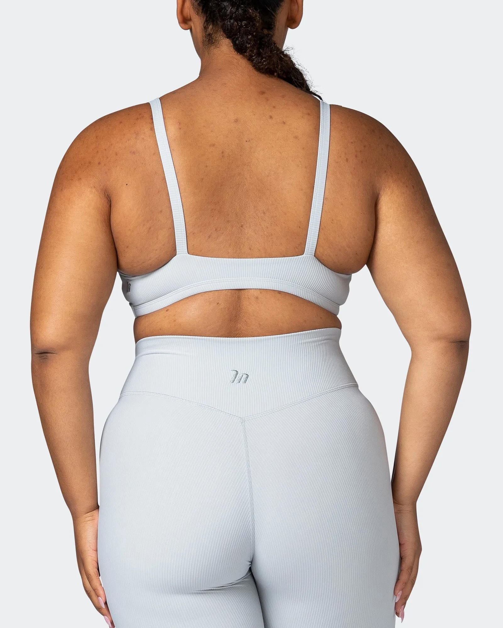 Effortless Rib Bralette - Quiet Grey