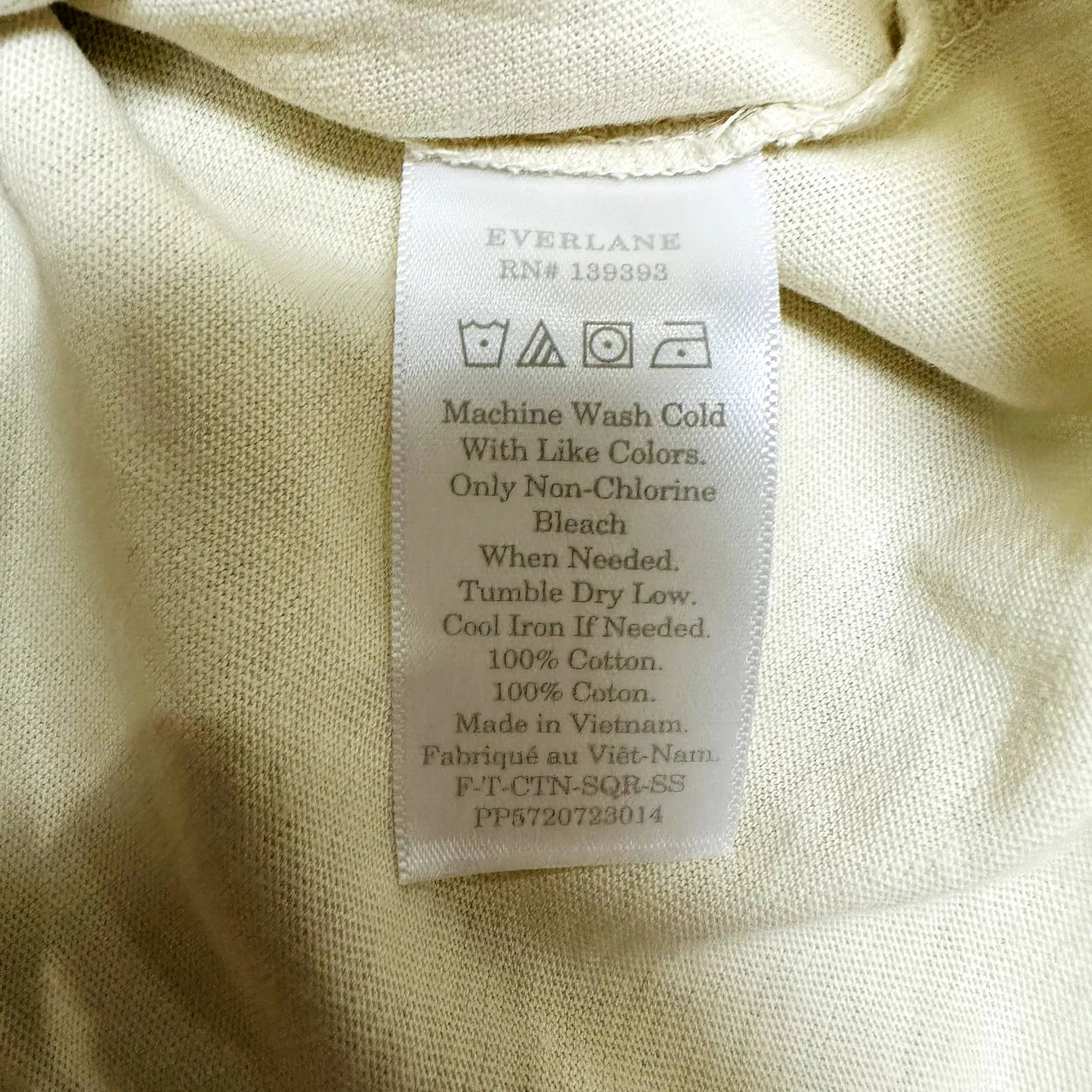 Everlane NWOT Crew Neck Short Sleeve Cotton Boxy Tees T-Shirt Size XXS
