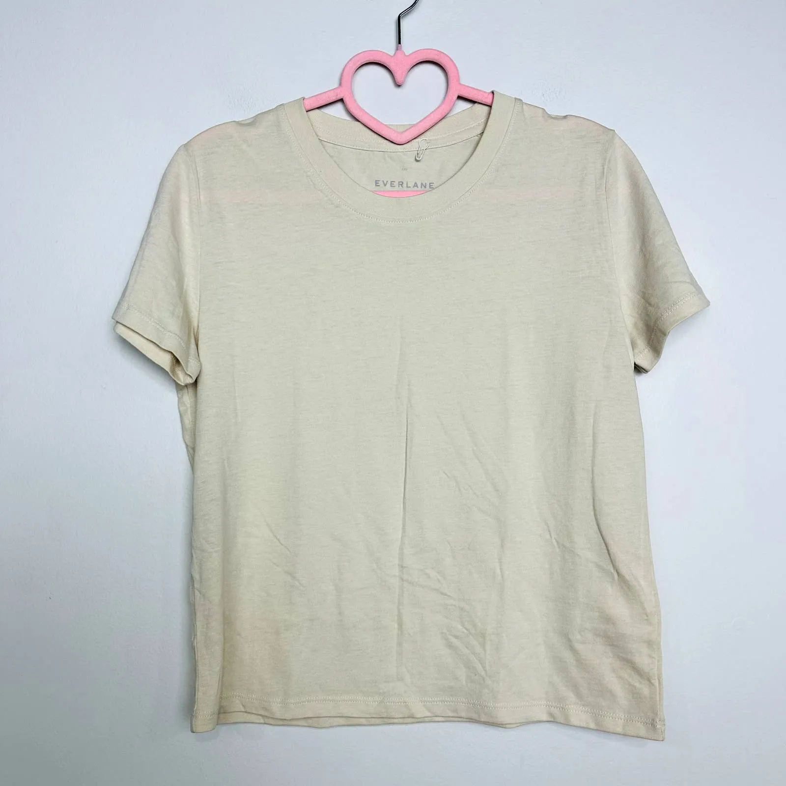 Everlane NWOT Crew Neck Short Sleeve Cotton Boxy Tees T-Shirt Size XXS