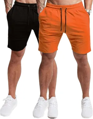 EVERWORTH Men's Casual Training Shorts Gym Workout Fitness Short Bodybuilding Running Jogging Short Pants