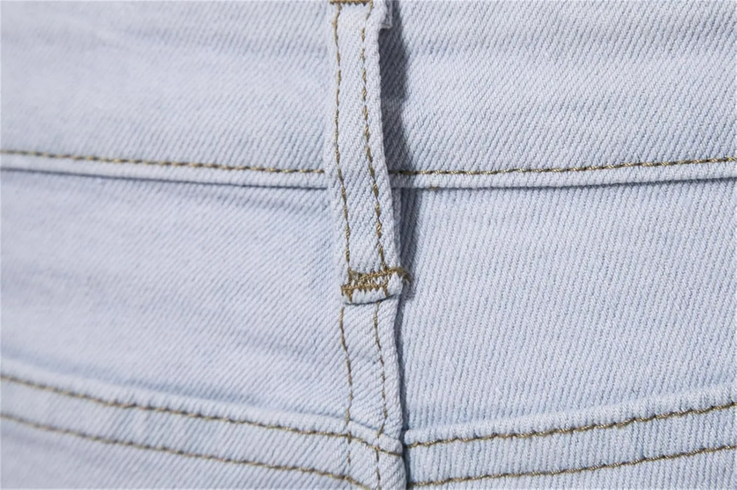 evzosrz Men's Trendy Skinny Slim Fit Jeans Straight Fit Washed Denim Pants Elastic Waist Casual Denim Pull Up Jeans