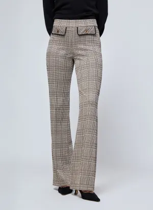 Faith Long Plaid Pant
