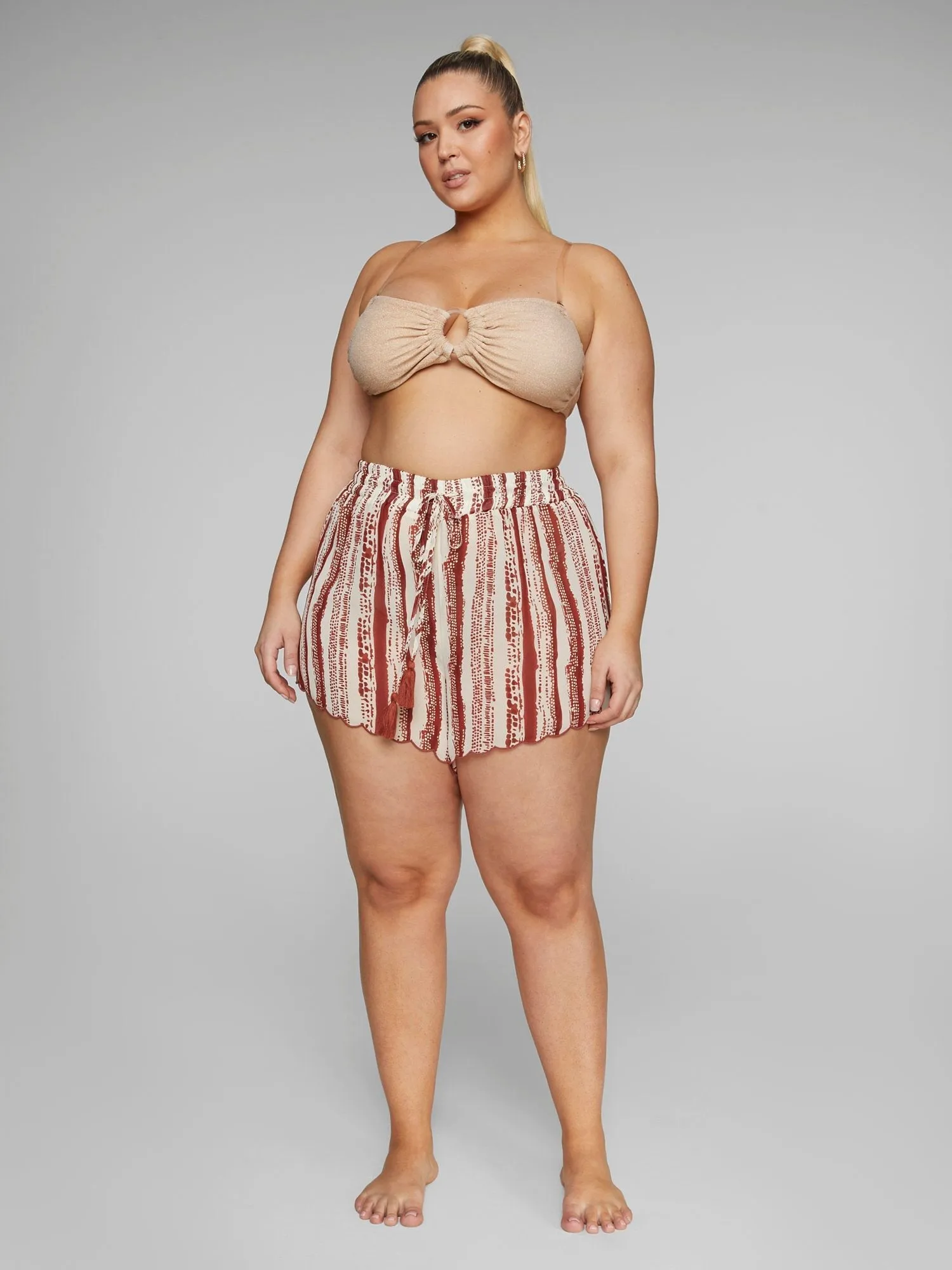 Fashion To Figure - Vera Striped Shorts