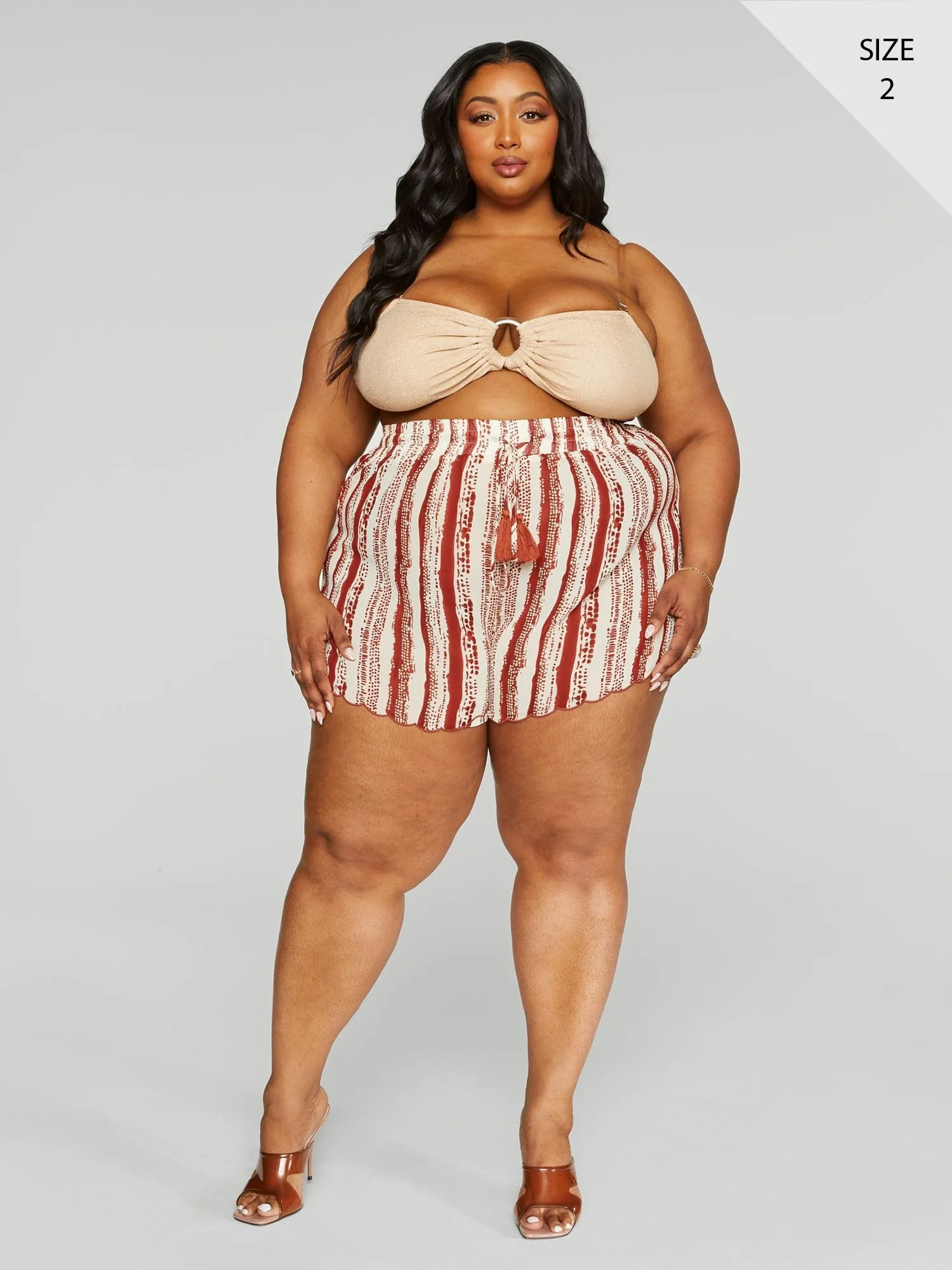 Fashion To Figure - Vera Striped Shorts