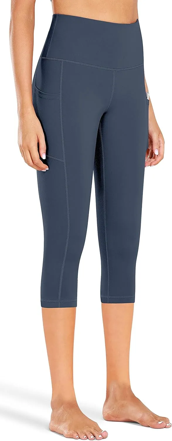 Fengbay High Waist Yoga Pants, Pocket Yoga Pants Tummy Control Workout Running 4 Way Stretch Yoga Leggings