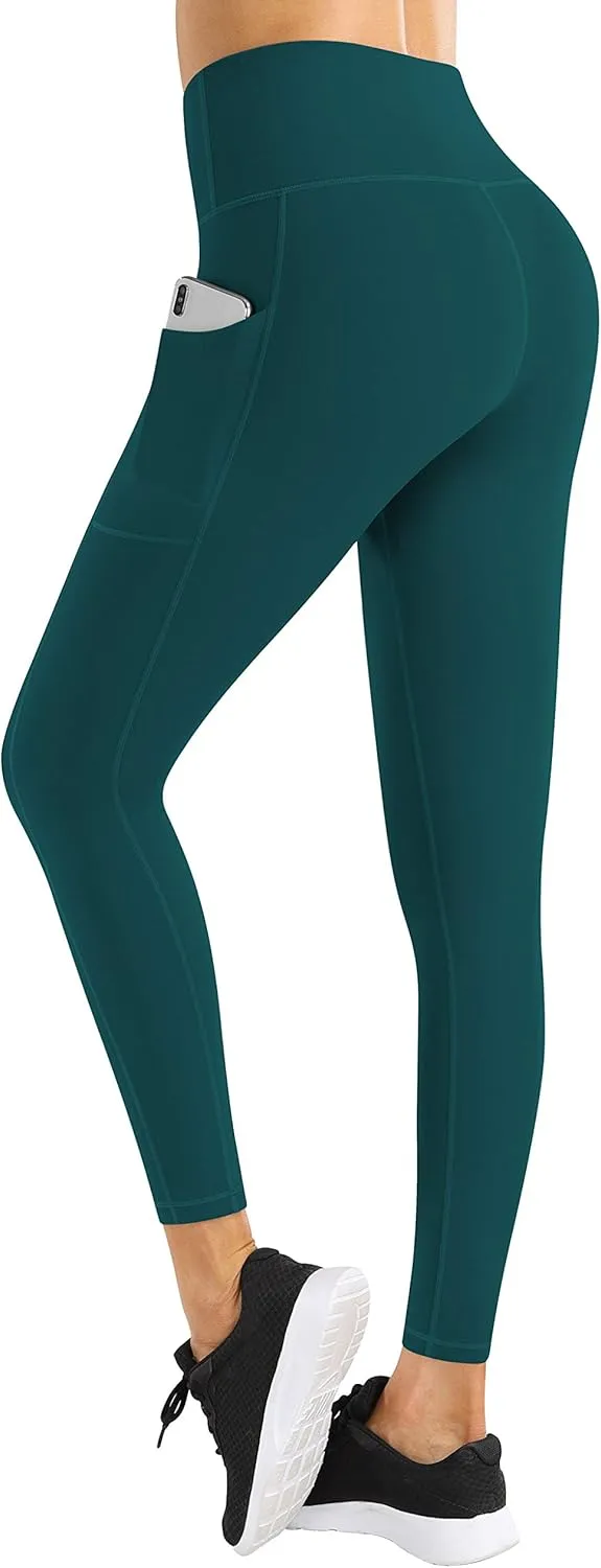 Fengbay High Waist Yoga Pants, Pocket Yoga Pants Tummy Control Workout Running 4 Way Stretch Yoga Leggings