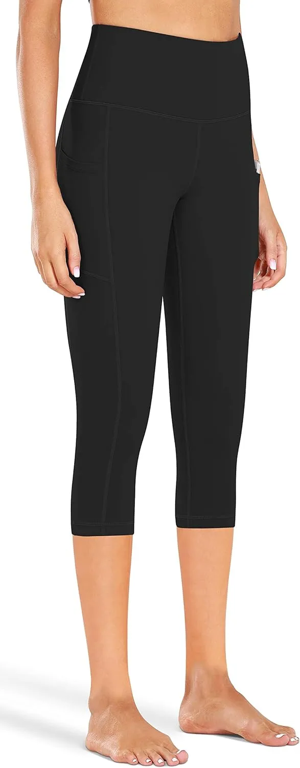 Fengbay High Waist Yoga Pants, Pocket Yoga Pants Tummy Control Workout Running 4 Way Stretch Yoga Leggings