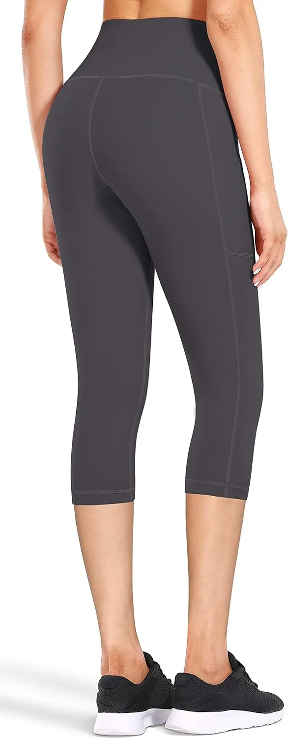 Fengbay High Waist Yoga Pants, Pocket Yoga Pants Tummy Control Workout Running 4 Way Stretch Yoga Leggings