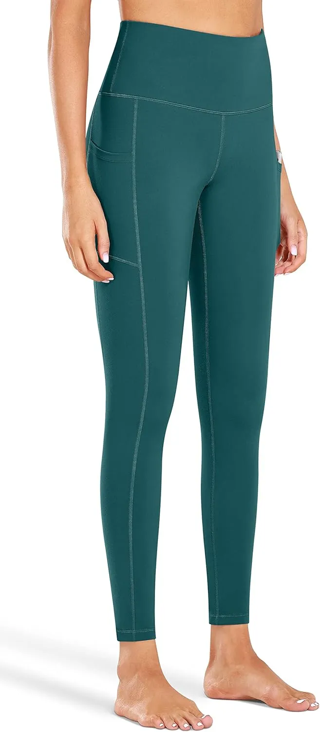 Fengbay High Waist Yoga Pants, Pocket Yoga Pants Tummy Control Workout Running 4 Way Stretch Yoga Leggings