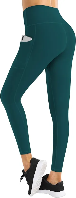 Fengbay High Waist Yoga Pants, Pocket Yoga Pants Tummy Control Workout Running 4 Way Stretch Yoga Leggings