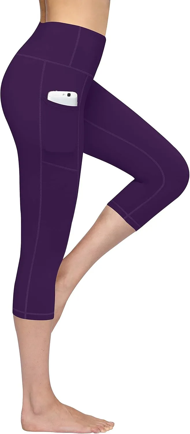 Fengbay High Waist Yoga Pants, Pocket Yoga Pants Tummy Control Workout Running 4 Way Stretch Yoga Leggings