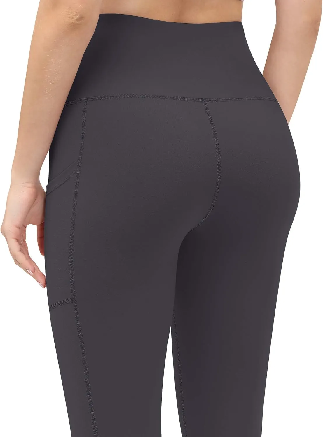 Fengbay High Waist Yoga Pants, Pocket Yoga Pants Tummy Control Workout Running 4 Way Stretch Yoga Leggings