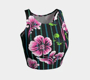 Floral Print Athletic Crop Top