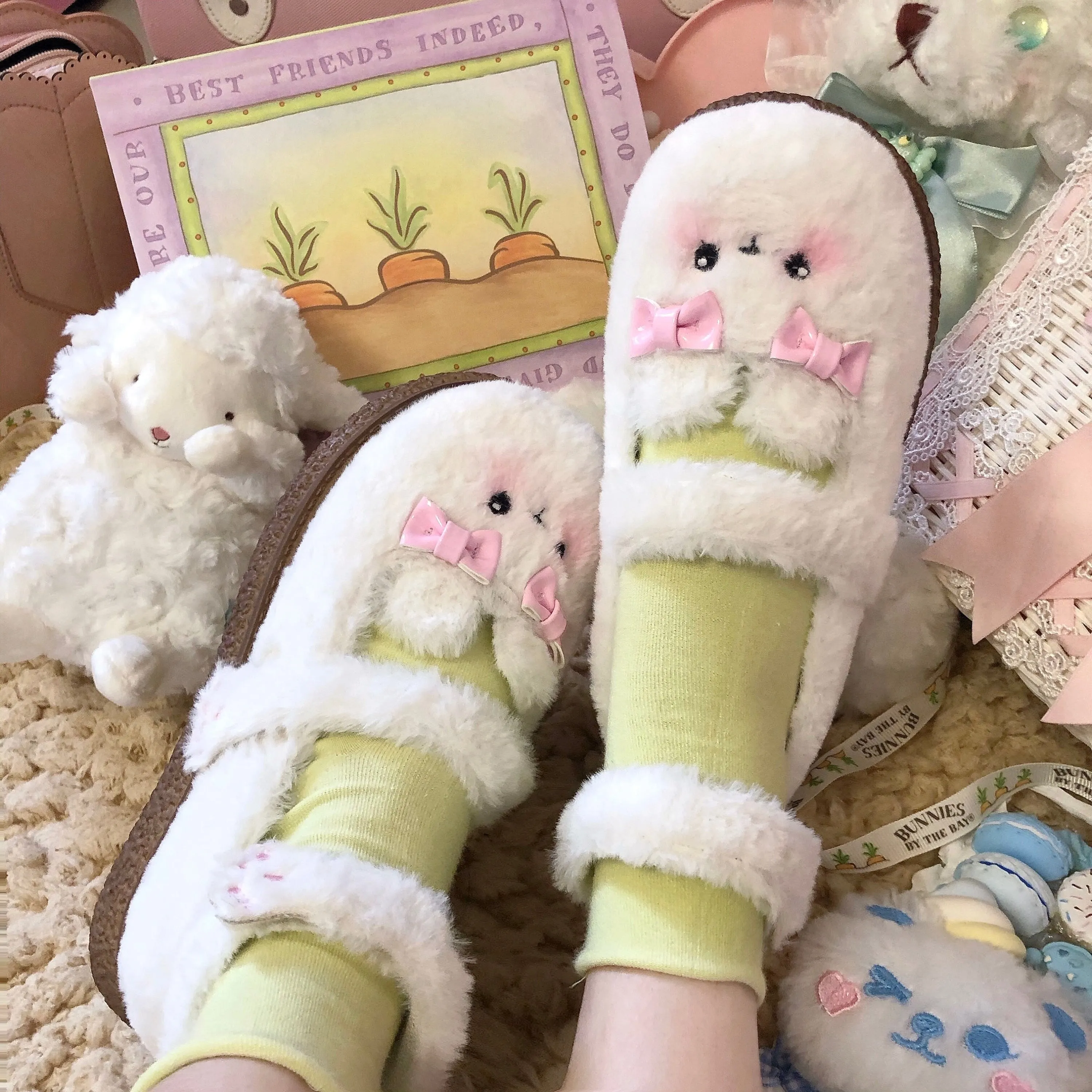 Fuzzy Bear Mary Janes