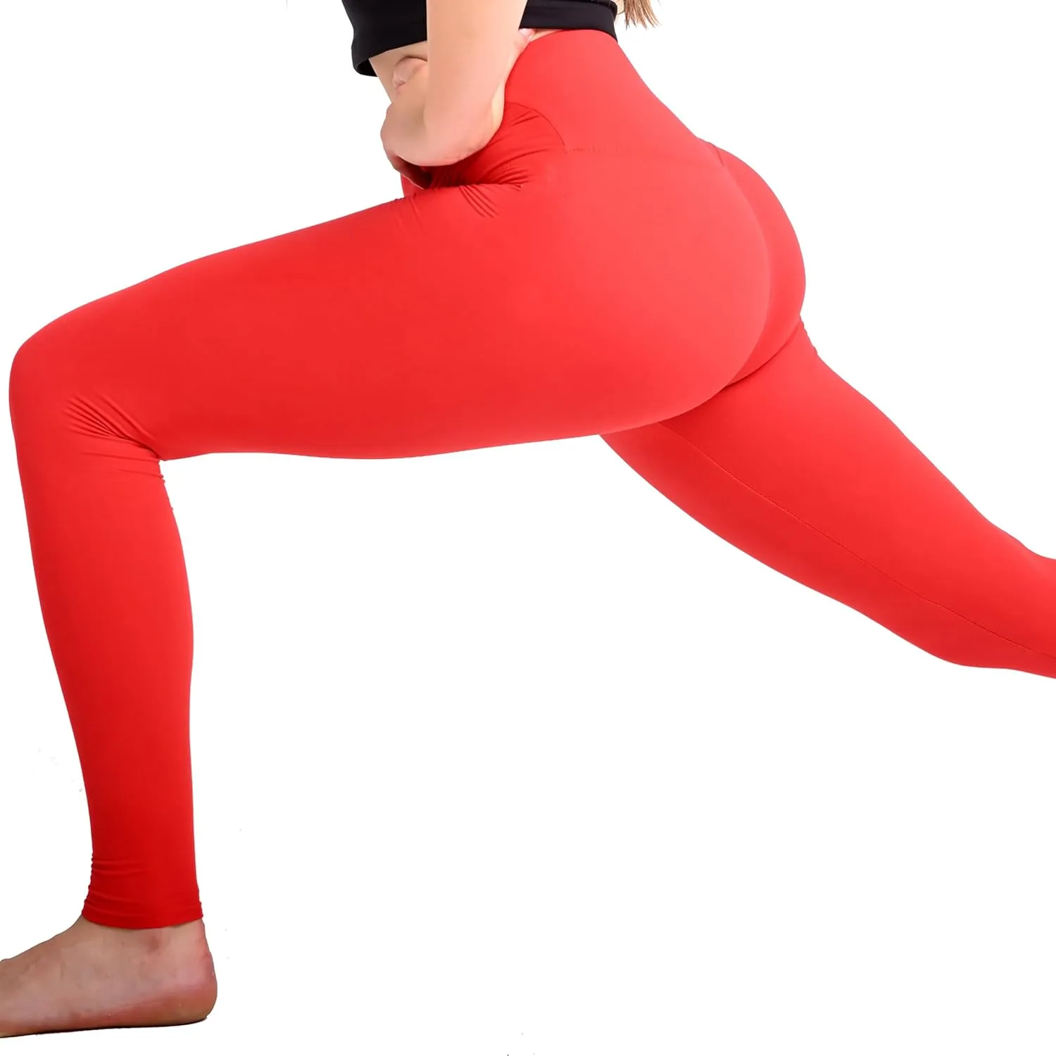Generic Buttery Soft High Waisted Modern Leggings, Women's Yoga Pants, Medium, Blue