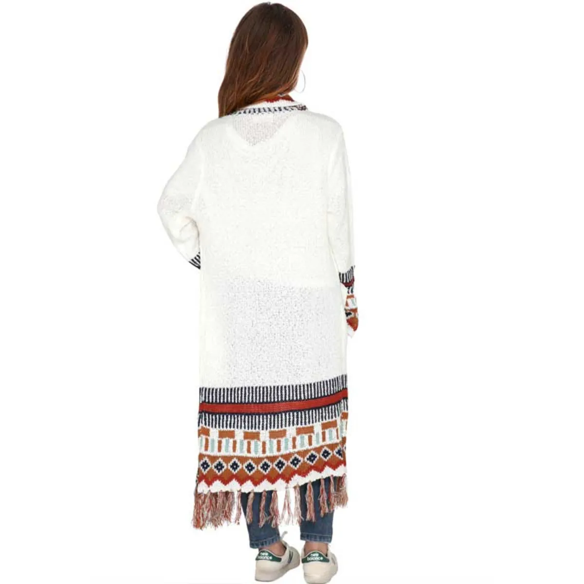Geometric Pattern Bohemian Cardigan