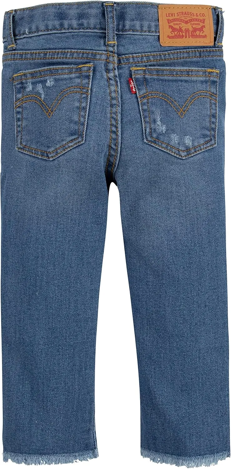 Girls' High Rise Straight Fit Jeans