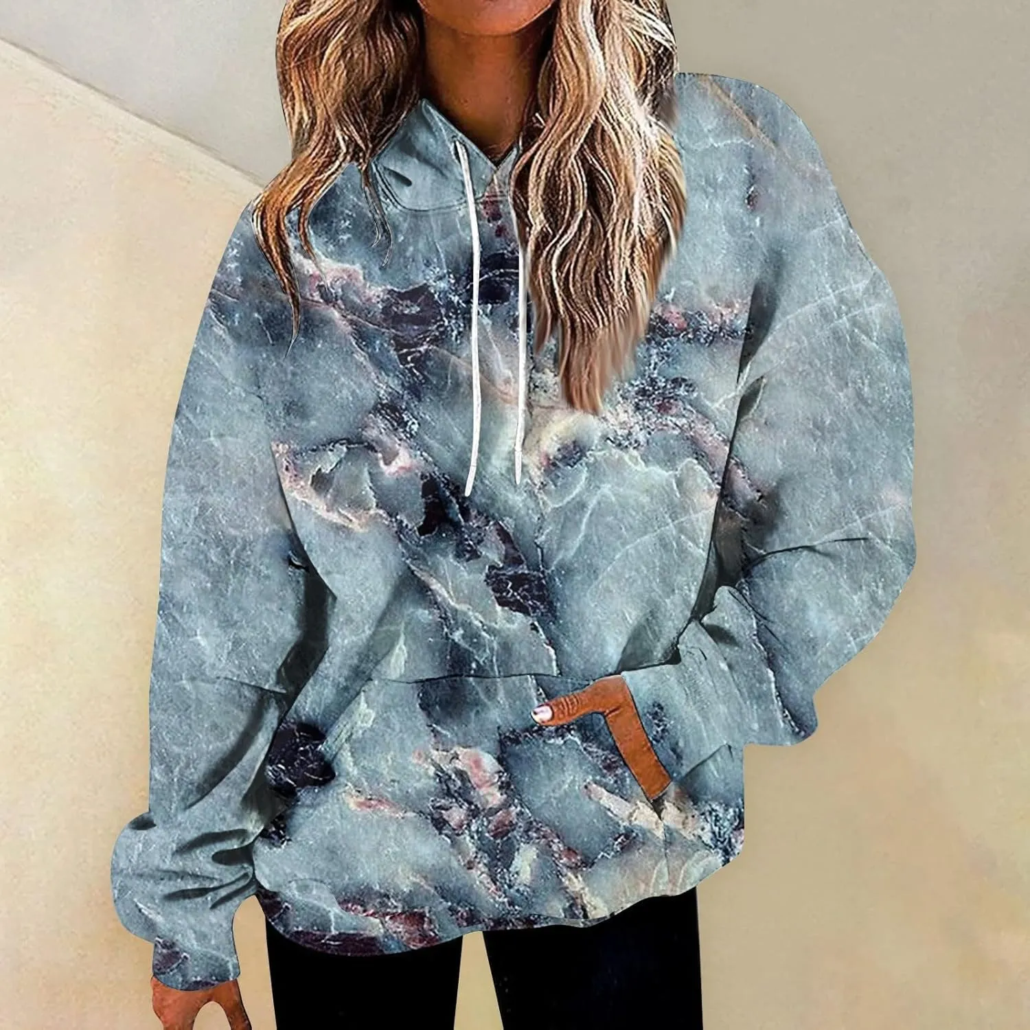 GOFULY Women'S Fashion Hoodies & Sweatshirts Long Sleeve Drawstring Sweatshirt Gradient Color Fall 2024 Casual Sweatshirts