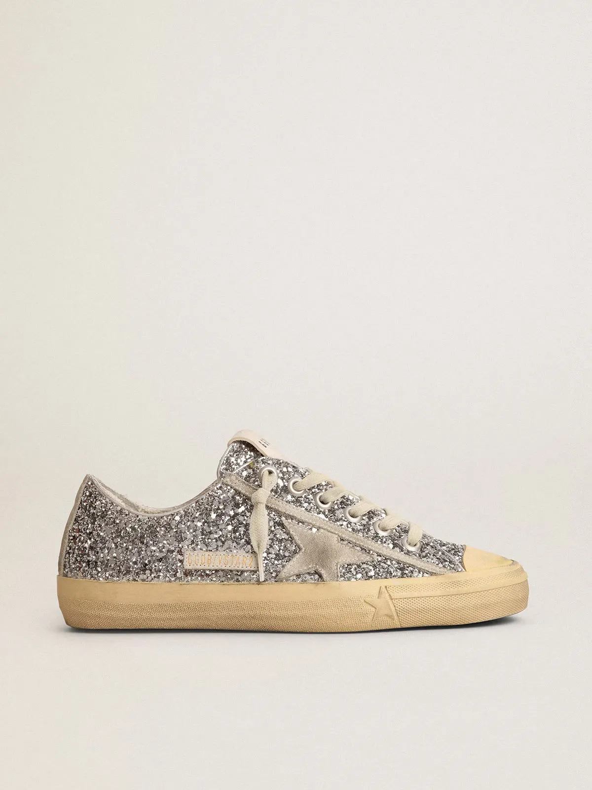 GOLDEN GOOSE V-STAR GLITTER