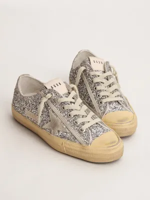 GOLDEN GOOSE V-STAR GLITTER